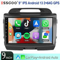 Autoradio Carplay Android 13 2+64G GPS NAV RDS WIFI Für KIA Sportage 3 2010-2016