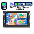 2+64G Android 13 Autoradio Carplay GPS Navi Für VW Polo 9N Golf 4 Passat B5 T5