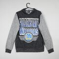 NBA Golden State Warriors Hoodie Herren Small schwarz grau Pullover Basketball B58