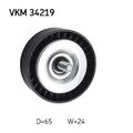 SKF VKM 34219 Umlenk-/Führungsrolle Keilrippenriemen Links für Ford Fiesta VI