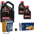 BOSCH Inspektionspaket 7 L MOTUL 8100 X-clean+ 5W-30 für Audi A5 3.0 TDI