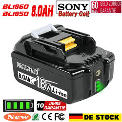 18V 8000mAH Akku Für Makita BL1850 BL1830 LXT BL1860B Led Ersatz Batterie 8,0AH