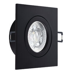 LED Einbau Strahler flach Spots Set Strahler opt. dimmbar 230V 5W Decken NERO