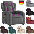 Massagesessel Relaxsessel Fernsehsessel Stoff Sofa Liegefunktion TV-Sessel