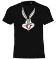Youth Designz Kinder T-Shirt Bunny Bugs Logo Print Cartoon Looney Comic Tunes