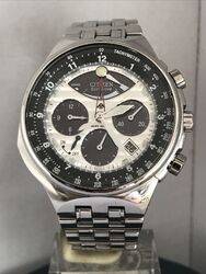 Citizen Herren Eco-Drive Alarm Kaliber 2100 Chronograph Armbanduhr AV0031-59A