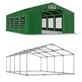 4x8 Partyzelt Bierzelt Gartenzelt Festzelt Pavillon 8x4 Grün DasCompany PVC SP