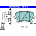 Bremsbelagsatz Scheibenbremse ATE 13.0470-2749.2 für VW Seat Skoda Audi Alhambra