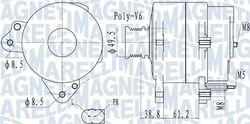 MAGNETI MARELLI Lichtmaschine Generator Lima 063732137010 für VW TRANSPORTER T5