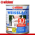 Wilckens 750 ml Weisslack 2in1 seidenmatt für innen und außen Geruchsarm