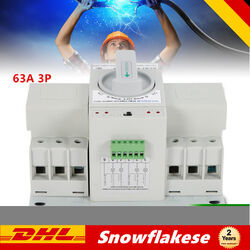 63A 3P Dual Netzteil Automatischer Umschalter Leistungschalter Transferschalter