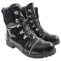  Lack schwarze Damen-Wanderschuhe Größe UK 6 EU 38 US 8