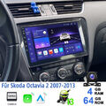 4+64G Für Skoda Octavia 2 2007-2013 Autoradio Android 13 GPS Navi WIFI BT RDS FM