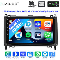 32G Autoradio Android 13 BT Für Mercedes Benz A/B Klasse/Vito W169 W639 W245 KAM