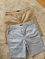 Damen Chino Bermudas Gr. 40 C&A Blau & Sand