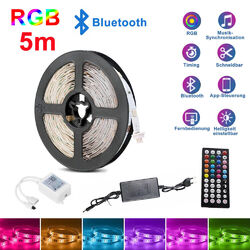 LED Band Streifen RGB Stripe Licht Leiste 5050 SMD Leuchte Lichterkette Dimmbar