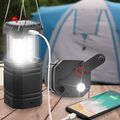 Solar Camping Handkurbel Laterne, Tragbare Ultrahelle LED-Taschenlampe, 30-35 St