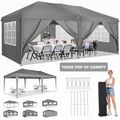 Partyzelt 3x3/6m Pavillon Festzelt Pavillion Gartenpavillon Gartenzelt UV Schutz