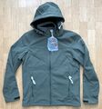 Icepeak Brimfield Herren Softshelljacke Wanderjacke Kapuze Gr. 48 M Grün NEU