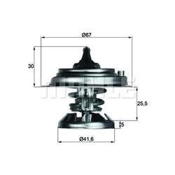 MAHLE Original Thermostat Kühlmittel z. Bsp. für MERCEDES-BENZ