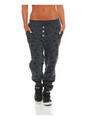 Damen Sweathose mit Star Print Baggy Boyfriendhose Stern 8020