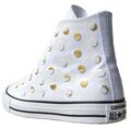 Converse EU 39 UK 6 Chucks Weiß Chuck Taylor All Star Nieten Metal Edition