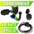 AHK abnehmbar für VW Golf 4 IV 1J 3/5-Tür Fließheck+E-Satz 13p ABE