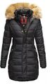 Navahoo Damen Winter Jacke Mantel Parka warm gefütterte Winterjacke Gr.M Schwarz