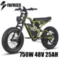 E Mountainbike 20 Zoll 750W E-Bike Pedelec Elektrofahrrad e MTB 48V 25AH Moped