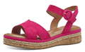 Tamaris Keilsandale 28219 513 Pink Leder Plateau Sandale Riemchen Keilabsatz