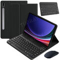 QWERTZ Tastatur Hülle Schutzhülle für Samsung Galaxy Tab S9 / S9 FE / S8 / S7 11