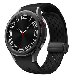 Magnet Silikon Armband für Samsung Galaxy Watch 6/4 Classic 5 Pro 45mm 7 40 44mm