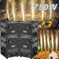 4x 750W Cold Spark Machine mit Batterie/Flight Case DMX Sparkular Funkenmaschine