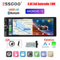 Autoradio Android 13 Carplay 2+32G 1 DIN Mit Bildschirm GPS Navi RDS BT WIFI USB