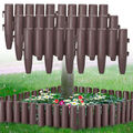 Palisade Rasenkante 2,8m/5,4m/8,2m Beetumrandung Beeteinfassung Braun Für Garten