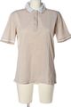 PETER HAHN Polo-Shirt Damen Gr. DE 40 creme-weiß-nude Casual-Look