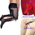 Nahtlose Unisex Glanz Strumpfhosen Sheer Shiny Glossy Pantyhose Hochglanz Tights