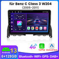 Für Mercedes C Class W204 S204 2006-2011 Android13 Autoradio GPS SWC CarPlay DAB