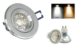 Decken Einbau Leuchte Kira 230V inkl. GU10 High Power Led 5W = 50W IP20