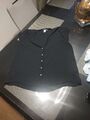 Damen Bluse Gr 38 Schwarz 