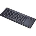 Renkforce MT-1006 Funk Tastatur, Touchpad Deutsch, QWERTZ Schwarz Integriertes