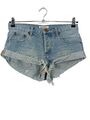 ONE X ONETEASPOON Jeansshorts Damen Gr. DE 38 blau Casual-Look