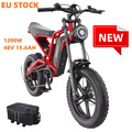 1200W 20 Zoll Elektrofahrrad 48V 15.6Ah Fat Tire Mountainbike Offroad E-Bike für