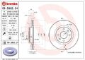 2x BREMBO 09.5802.24 Bremsscheibe für DACIA LADA  passend für NISSAN RENAULT