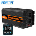 EDECOA Wechselrichter 12v auf 230v 3000W Spannungswandler ET-RC Fernbedienung