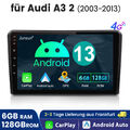 8 Core 129GB Autoradio Android 13 GPS Navi 4G LTE WIFI Für Audi A3 S3 RS3 8P 8V