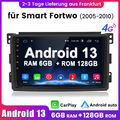 8kern 128GB Android13 Autoradio Für Smart Fortwo 451 2005-2010 GPS Navi WIFI RDS