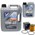Motoröl Set 10W-40 LIQUI MOLY 6 Liter + Ölfilter SH 4043 für Mazda 6 2.3 260 PS