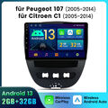 Für Citroen C1 05-14 Autoradio Wireless Carplay GPS Navi Android13 WIFI 2DIN DSP