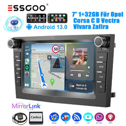 Für Opel Corsa C/D Zafira B Astra H 32G Android 13 Apple Carplay Autoradio GPS